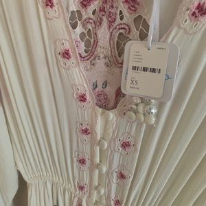 Free people Balloon Rouge Duster Maxi Dress